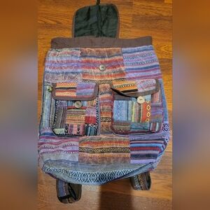 Colorful Patchwork Backpack